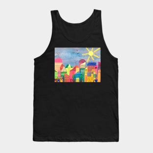 Collage Town Tank Top